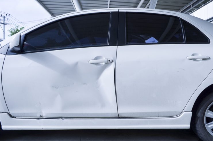 How To Fix A Large Dent In A Car Door?